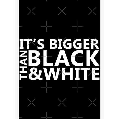 Jidion Posters - JiDion Merch BLM Its Bigger Than Black And White Poster RB1609