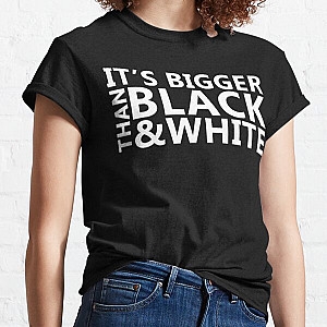 Jidion T-Shirts - JiDion Merch BLM Its Bigger Than Black And White Classic T-Shirt RB1609