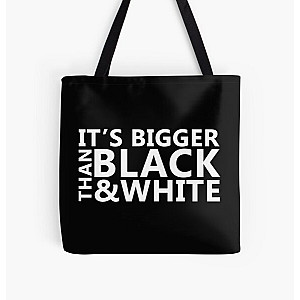 Jidion Bags - JiDion Merch BLM Its Bigger Than Black And White All Over Print Tote Bag RB1609