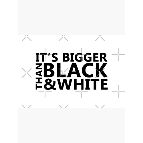 Jidion Puzzles - JiDion Merch BLM Its Bigger Than Black And White Jigsaw Puzzle RB1609